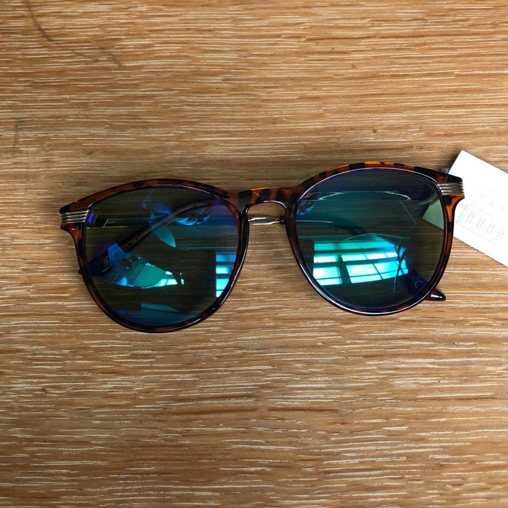 H&M Blue Lens Tortoise Shell Sunglasses
